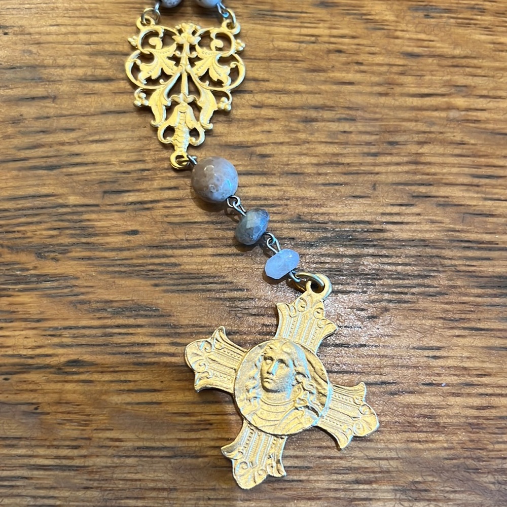 French Kande long necklace